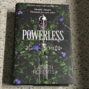 Powerless by Lauren Roberts - Black and Green Cover